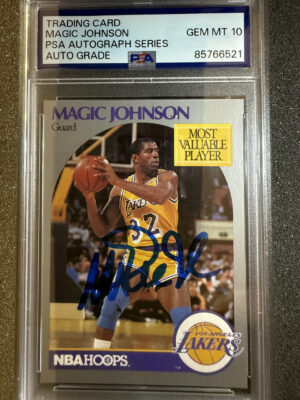 IMG_2324 1990 NBA Hoops 157 Magic Johnson Auto on Card PSA 10