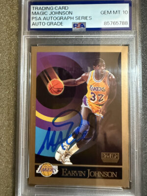 IMG_2331 1990 Skybox 138 Magic Johnson Auto on Card PSA 10