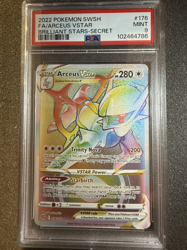 Arceus VSTAR (BRS 176) PSA 9
