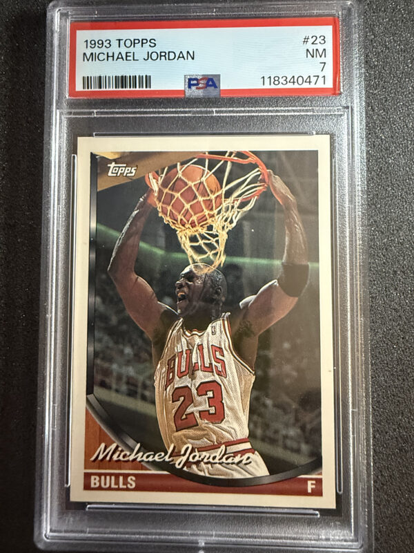 1993 Topps 23 Michael Jordan PSA 7
