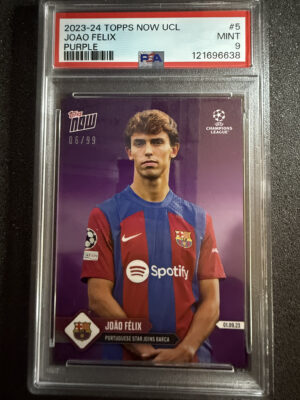 2023-24 Topps Now UCL 5 Joao Felix Purple /99 PSA 9