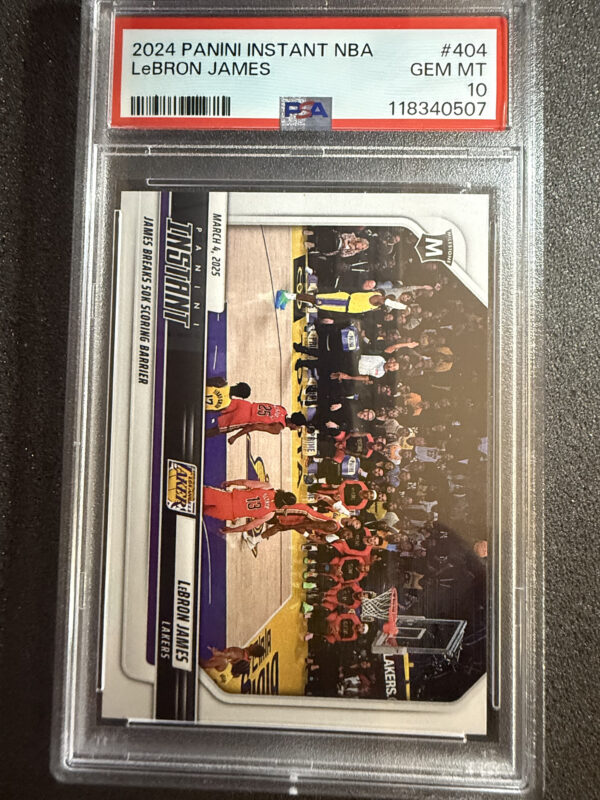 2024 Panini Instant NBA 404 Lebron James PSA 10 POP 28 1/1335