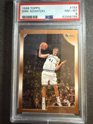 1998 Topps 154 Dirk Nowitzki PSA 8