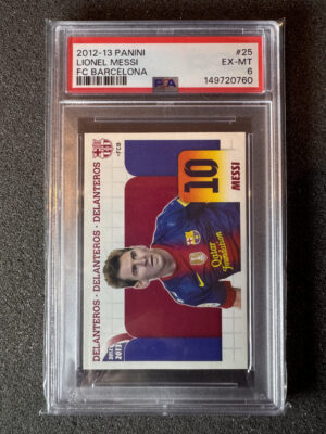2012-13 Panini FC Barcelona 25 Lionel Messi PSA 6