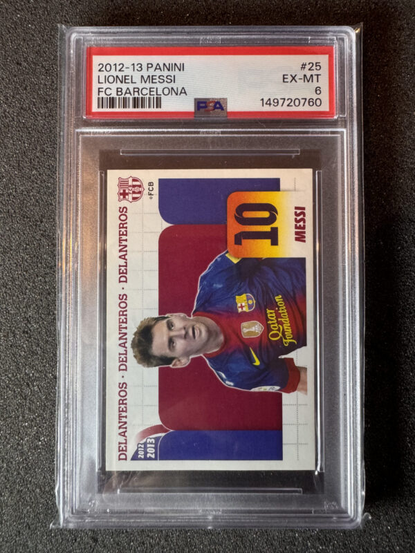 2012-13 Panini FC Barcelona 25 Lionel Messi PSA 6