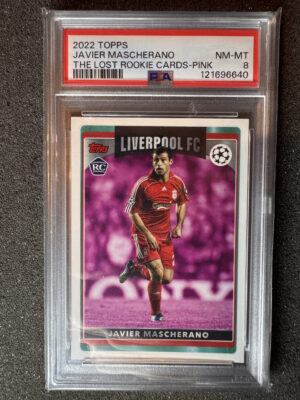2022 Topps The Lost Rookie Cards Javier Mascherano Pink 09/10 PSA 8