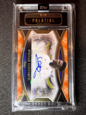 2024-25 Topps Palatial Real Madrid OAAT Aurelien Tchouameni Orange 24/25 Incapsulated