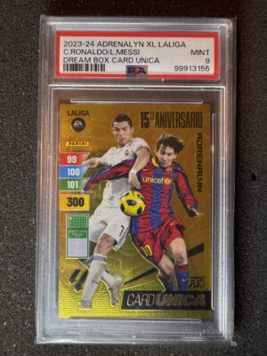 2023-24 Panini Adrenalyn XL LaLiga Cristiano Ronaldo/Lionel Messi Dream Box Card Unica PSA 9