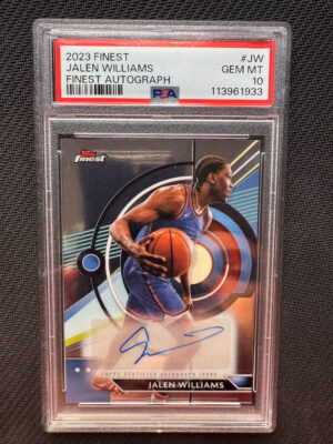 2023 Topps Finest FAJW Jalen Williams Autograph PSA 10 POP 9