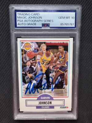 IMG_6586 1990 Fleer 93 Magic Johnson Auto on Card PSA 10