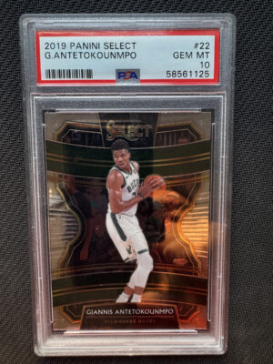 2019 Panini Select 22 Giannis Antetokounmpo PSA 10 Refractor