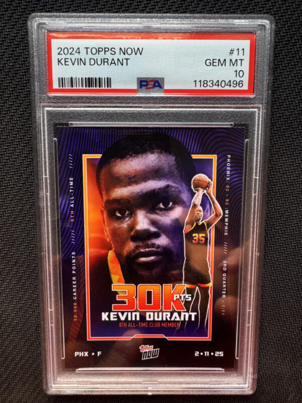 2024 Topps Now 11 Kevin Durant 30k Points PSA 10