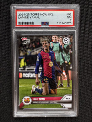 2024-25 Topps Now UCL 92 Lamine Yamal PSA 7