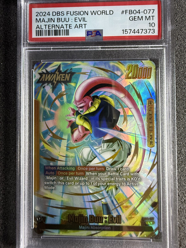 Majin Buu: Evil (FB04-077) Alternate Art PSA 10 POP 81