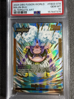 Majin Buu (FB03-078) Alternate Art PSA 10 POP 48