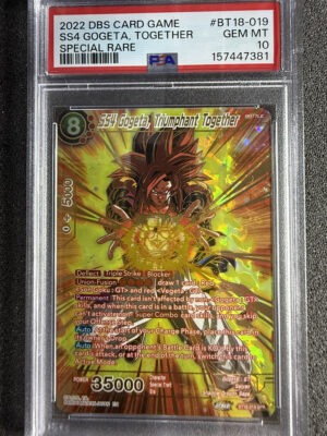 SS4 Gogeta, Triumphant Together (BT18-019) Special Rare PSA 10