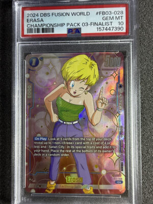Erasa (FB03-028) Championship Pack 03 Finalist PSA 10 POP 3