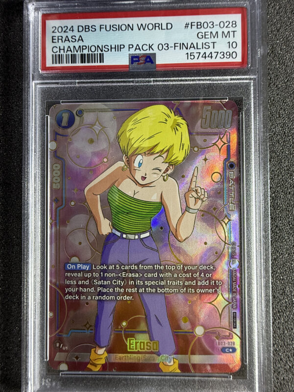 Erasa (FB03-028) Championship Pack 03 Finalist PSA 10 POP 3