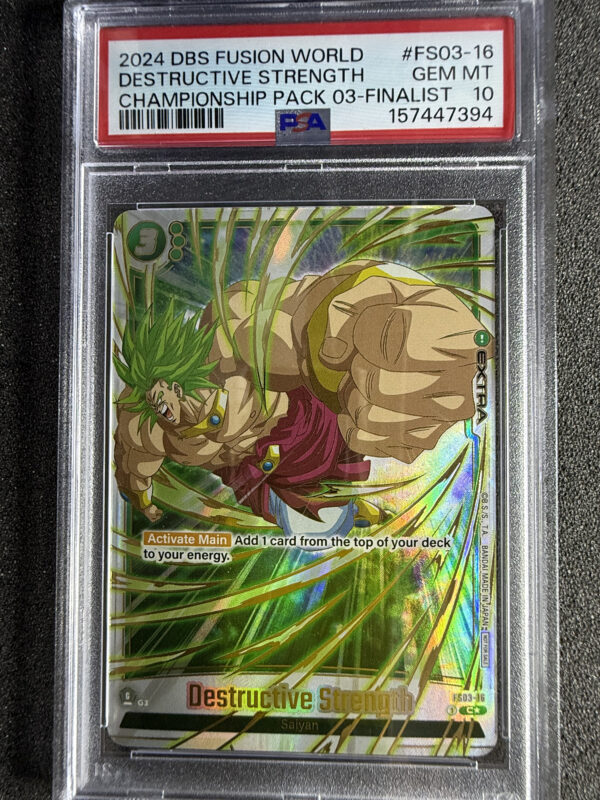 Destructive Strenght (FS03-16) Championship Pack 03 Finalist PSA 10 POP 2
