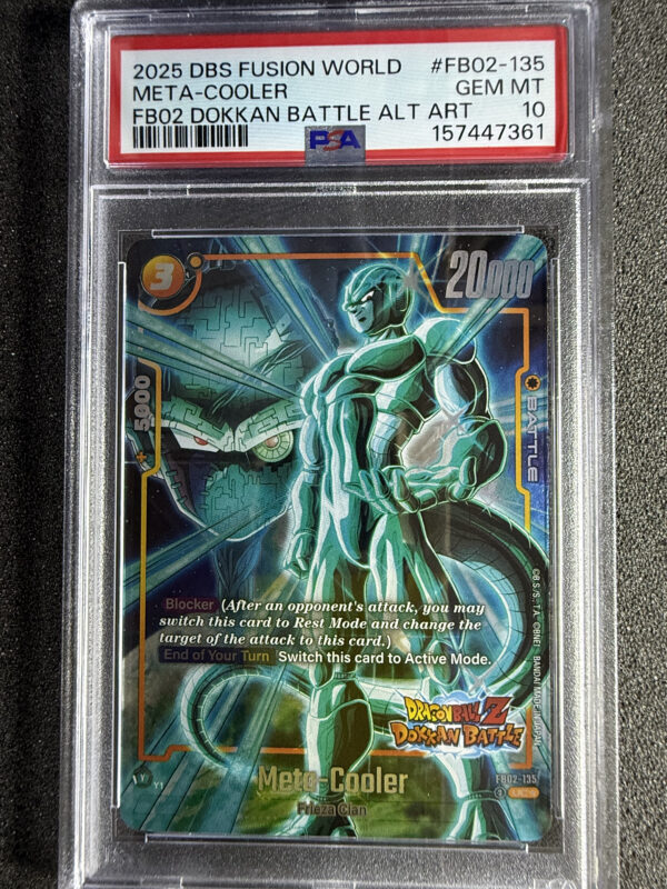 Metal Cooler (FB02-135) FB02 Dokkan Battle Alternate Art PSA 10 POP 41