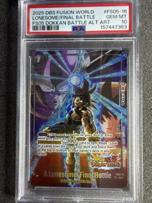 IMG_2814 - A Lonesome, Final Battle (FS05-16) FS05 Dokkan Battle Alternate Art PSA 10 POP 94 A Lonesome, Final Battle (FS05-16) FS05 Dokkan Battle Alternate Art PSA 10 POP 94