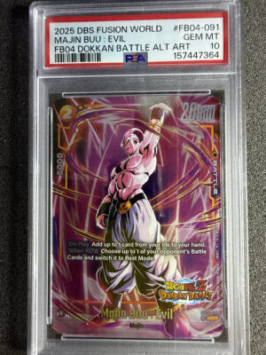Majin Buu: Evil (FB04-091) FB04 Dokkan Battle Alternate Art PSA 10 POP 88