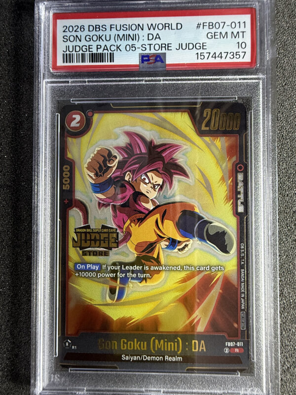 Son Goku (Mini): DA (FB07-011) Judge Pack 05 Store Judge PSA 10 POP 2