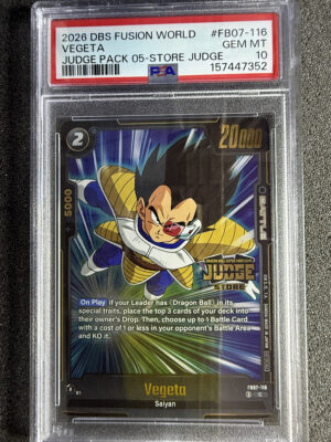 Vegeta (FB07-116) Judge Pack 05 Store Judge PSA 10 POP 2