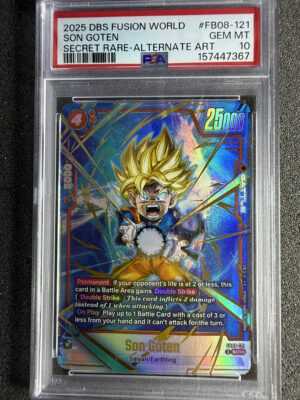 Son Goten (FB08-121) Secret Rare Alternate Art PSA 10