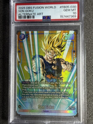 Son Goku (FB05-030) Alternate Art PSA 10 POP 79