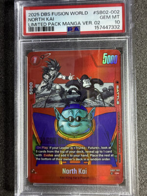 North Kai (SB02-002) Limited Pack Manga Version 02 PSA 10 POP 20