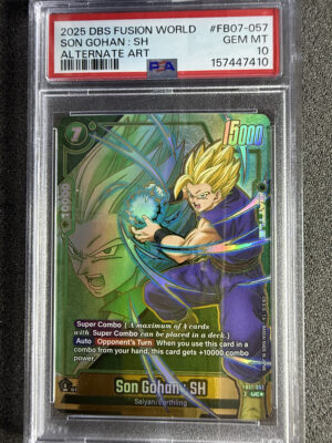 Son Gohan: SH (FB07-057) Alternate Art PSA 10 POP 50