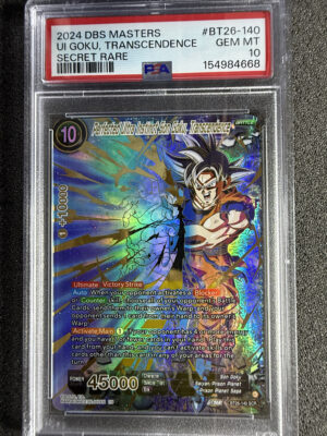Perfected Ultra Instinct Son Goku, Transcendence (BT26-140) Secret Rare PSA 10 POP 152