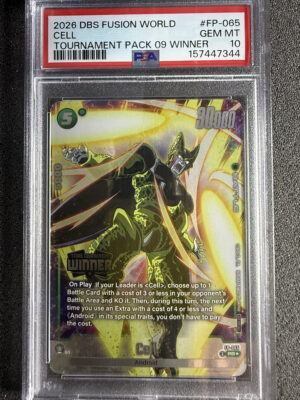IMG_2856 - Cell (FP-065) Tournament Pack 09 Winner PSA 10 POP 11 Cell (FP-065) Tournament Pack 09 Winner PSA 10 POP 11
