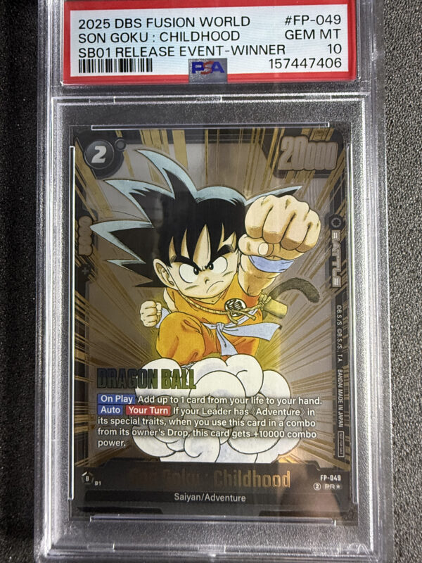 Son Goku: Childhood (FP-049) SB01 Release Event Winner PSA 10 41