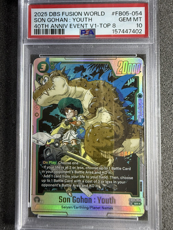 Son Gohan: Youth (FB05-054) 40th Anniversary Event V1 Top 8 PSA 10