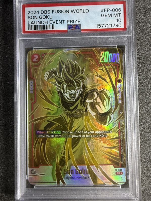 Sequential set Son Goku/Vegeta (FP-006/007) Launch Event Prize PSA 10 Both
