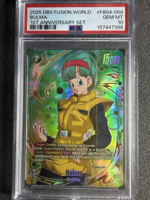 IMG_2877 - Bulma (FB04-068) 1st Anniversary Set PSA 10 POP 67 Bulma (FB04-068) 1st Anniversary Set PSA 10 POP 67