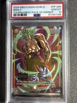IMG_2880 - Broly (FP-066) Tournament Pack 09 Winner PSA 10 POP 17 Broly (FP-066) Tournament Pack 09 Winner PSA 10 POP 17