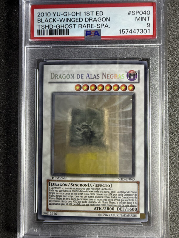Dragon de Alas Negras SP040 Ghost Rare 1st Edition PSA 9 POP 2 No higher