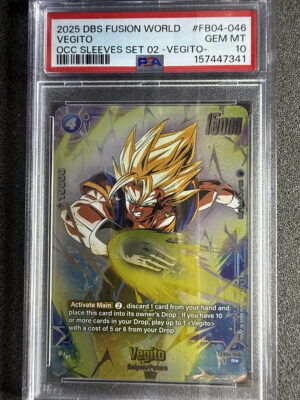 Vegito (FB04-046) Occ Sleeves Set 02 Vegito PSA 10 POP 15