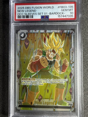 New Legend (FB03-135) Occ Sleeves Set 01 Bardock PSA 10 POP 7