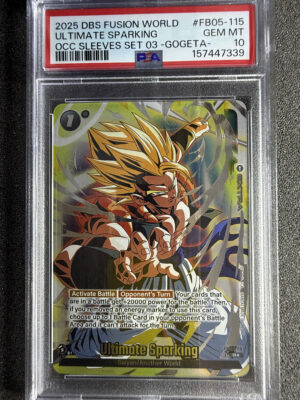 Ultimate Sparking (FB05-115) Occ Sleeves Set 03 Gogeta PSA 10 POP 14