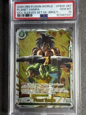 Planet Vampa (FB06-067) Occ Sleeves Set 04 Broly PSA 10 POP 9