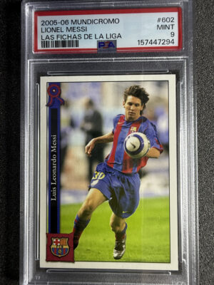 IMG_2918 - 2005-06 Mundicromo 602 Lionel Messi Las Fichas de la Liga PSA 9 2005-06 Mundicromo 602 Lionel Messi Las Fichas de la Liga PSA 9