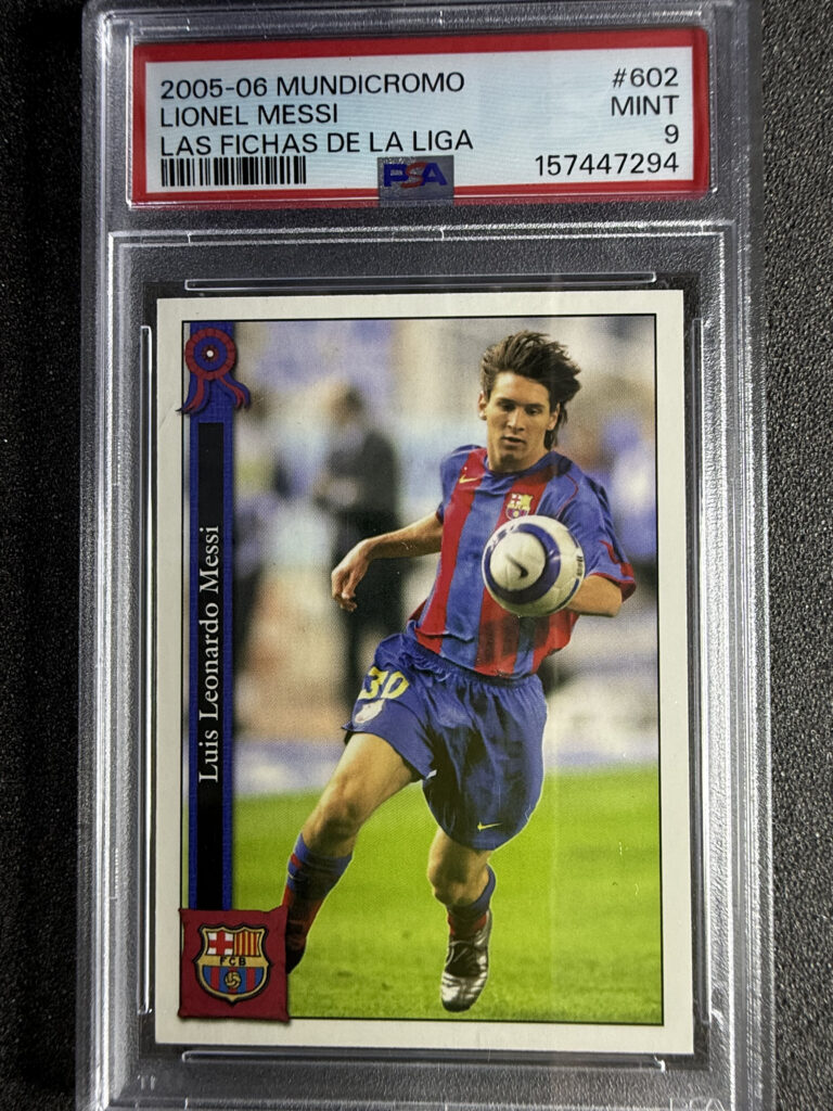 2005-06 Mundicromo 602 Lionel Messi Las Fichas de la Liga PSA 9