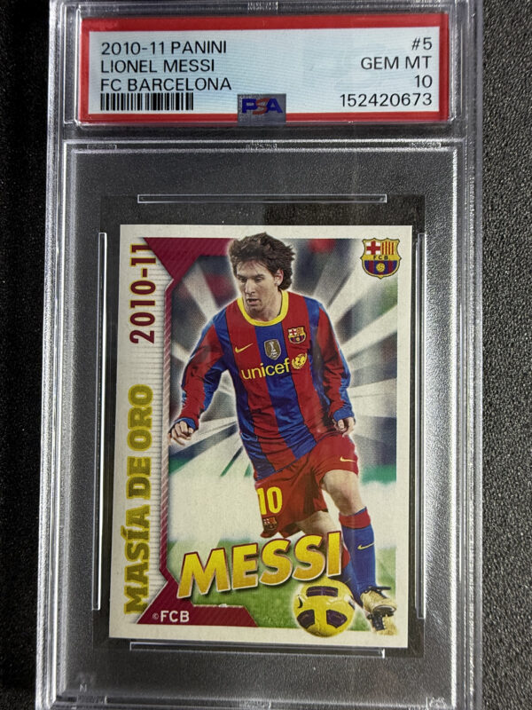 2010-11 Panini 5 Lionel Messi PSA 10 POP 139