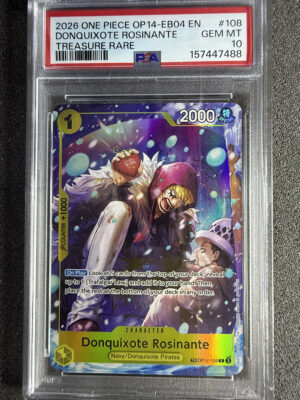 IMG_2929 - Donquixote Rosinante (OP12-108) Treasure Rare PSA 10 Donquixote Rosinante (OP12-108) Treasure Rare PSA 10