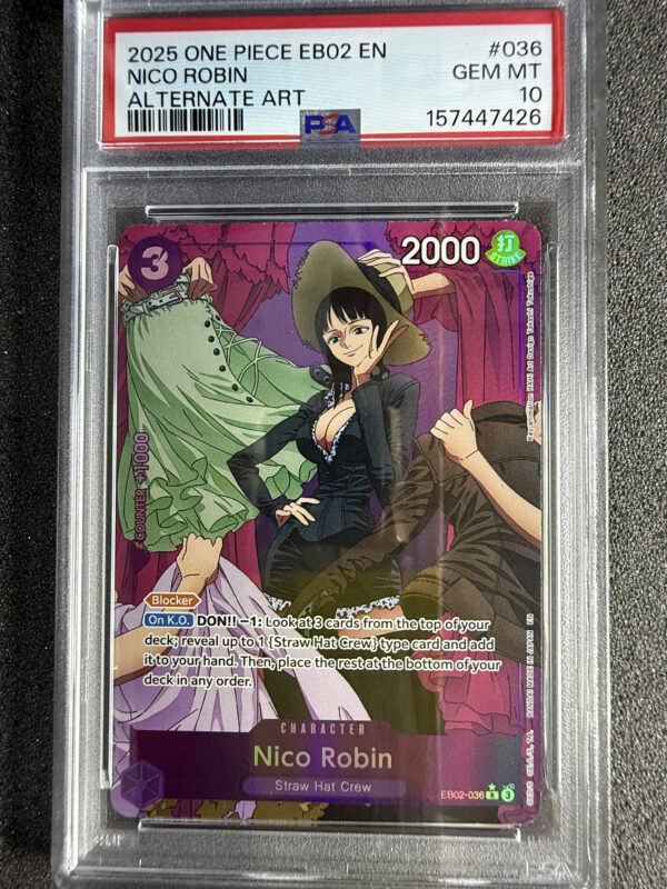 Nico Robin (EB02-036) Alternate Art PSA 10