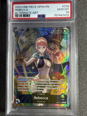 Rebecca (OP04-039) Alternate Art PSA 10